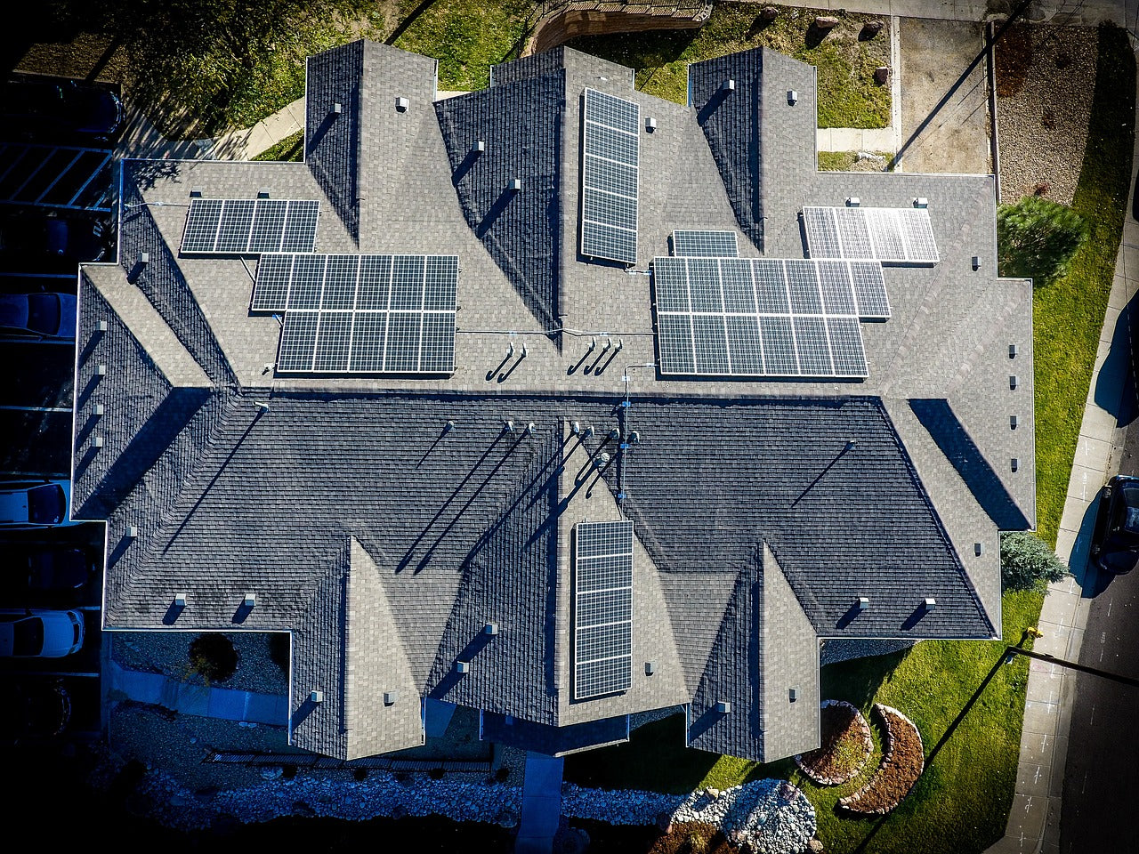 solar panel on home