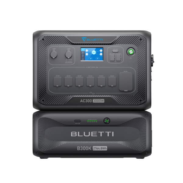 BLUETTI AC300+B300K+350W Solar | Home Battery Backup